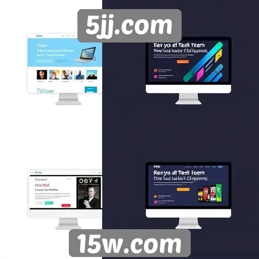 Evolução do design do site 5jj.com